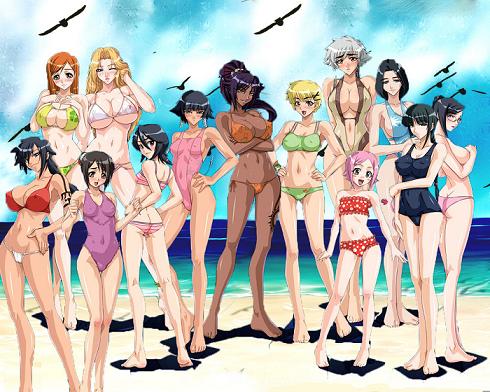 sexy bleach girls full color